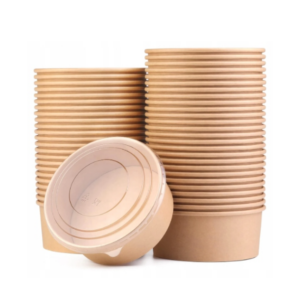 Ekologiczna miska papierowa 1300 ml + wieczko 300 szt (6 x50 szt)
