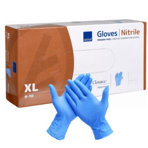 Rękawiczki nitrylowe NIEBIESKIE rozmiar XL 100 szt ABENA