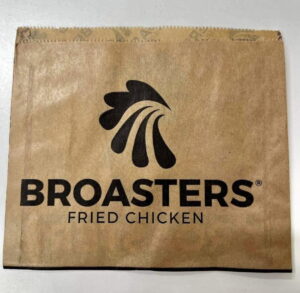WYPRZEDAŻ !! Torebka na frytki / nuggetsy BROASTERS FRIED CHICKEN 130×105 1000 szt