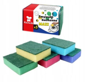 Zmywak kuchenny MAXI Kuchcik – gąbka do naczyń 5 szt