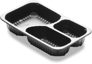 Baseline Taca 3-komorowa do zgrzewu Czarny 3-Komory 384 szt 178360 DUNI