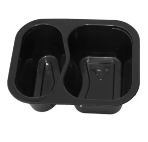 WYPRZEDAŻ !! POJEMNIK NA PRZYSTAWKI PP 1/4GN 2 PRZEGRODY 480 SZT DUNI 757502