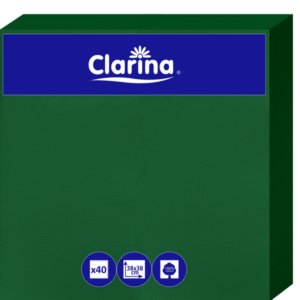 Serwetki 2 warstwy 38×38 cm 1/8 40 szt PUNTA CIEMNA ZIELEŃ