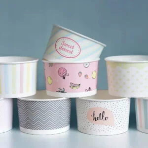 Miska na lody z nadrukiem 245 ml 31181 25 szt