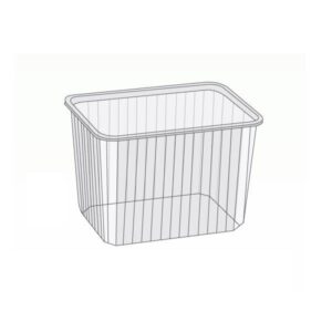 Pojemnik transparentny prostokątny PP 2000 ML 50 szt KP823RCE (POKRYWKA OSOBNO)