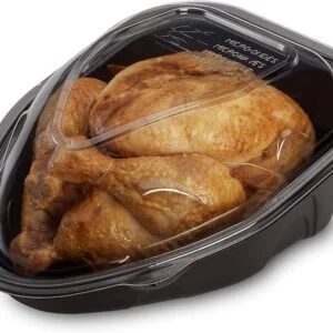 Pojemnik na kurczaka z rożna plastikowy 75 SZT GÓRA+ DÓŁ AVI6TPN