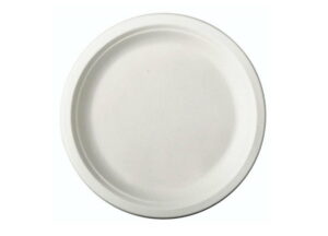 Ekologiczny talerz okrągły 26 cm z pulpy trzciny cukrowej 50 szt