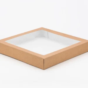 Opakowanie papierowe na SUSHI z okienkiem PET  32x32x5 cm 50 szt