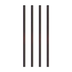 Słomki koktajlowekrótkie WIELOKROTNEGO UŻYTKU średnica 7 mm, 15 cm, kolor: czarny, `REUSE`  500 szt