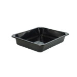 Pojemnik cateringowy REUSE niedzielony CZARNY PP 227x178x35 80 szt