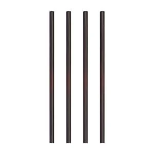 Słomki do shaków WIELOKROTNEGO UŻYTKU średnica 7 mm, 22 cm, CZARNE , `REUSE`  500 szt