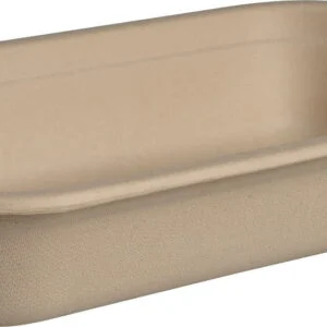 EKO Lunch Box jednokomorowy z trzciny cukrowej 750 ml,   22,9 x 13, 4 x 4,4 cm  125 szt (POKRYWKA OSOBNO)