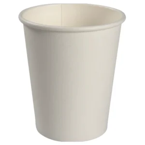 BEZ SUP 100% EKO Kubek papierowy biały 250 ml  0% PLASTIKU 50 szt średnica 8 cm