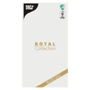 Obrus z bibuły ROYAL COLLECTION 120x180 cm kolor biały 1 szt