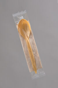 Zestaw sztućców WPC EKO  łyżka+ serwetka  foliowane 350 szt