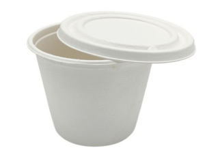 EKO Wieczko do pojemnika na zupę z trzciny cukrowej 350/400 ml 50 szt (POJEMNIK OSOBNO)