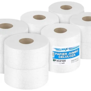 Papier toaletowy w rolce JUMBO biały 100 m 2-WARSTWOWY 12 szt
