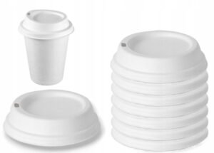 EKO pokrywka z trzciny cukrowej do kubków – średnica 90 mm 50 szt