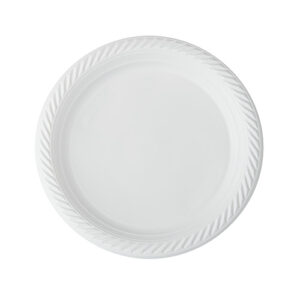 Talerze plastikowe białe 22 cm 100 szt  REUSE 45907