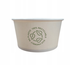 Papierowy pojemnik na zupę 350 ml 50 szt BEZ PLASTIKU