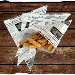 Opakowanie papierowe na FRYTKI torebka 250 g 200 szt R-250