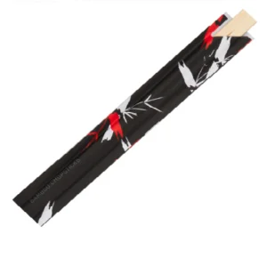 Pałeczki bambusowe sushi 210x5 mm 100 par w czarnym etui