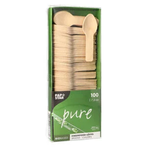 Fingerfood - łyżki z drewna do monoporcji `pure`, 7,6 cm 100 szt
