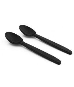 Łyżeczka wielorazowa czarna SUPERIOR 50 SZT REUSE