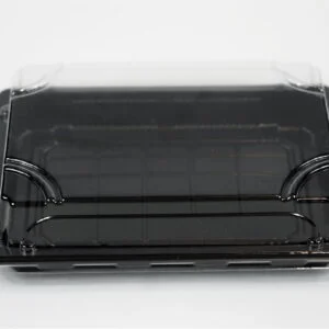 HP5 Pojemniki czarne sushi z przykrywką 185x129x45 mm 50 szt 132863