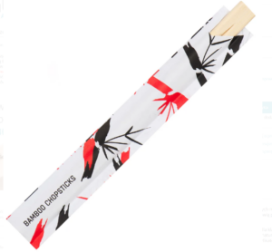 Pałeczki bambusowe sushi 210×5 mm 100 par w białym etui