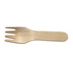 Widelczyk drewniany mini fingerfood 7,3 cm 100 szt