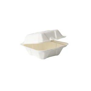 Ekologiczny lunchbox na burgera z pulpy trzcinowej 12x12x7 cm 50 szt