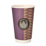 Kubek papierowy do kawy, herbaty 400 ml podwójna ścianka To Go 20 szt