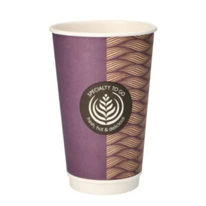 Kubek papierowy do kawy, herbaty 400 ml podwójna ścianka To Go 20 szt