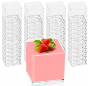 Fingerfood –  pojemnik CUBE na mini porcję 80 ml 9 szt