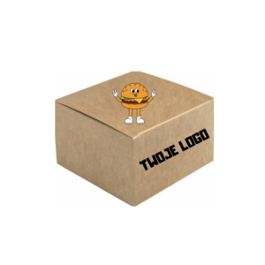 Opakowanie hamburger / burger GIGANT z nadrukiem 13,6×13,6×9,4 cm 100 szt