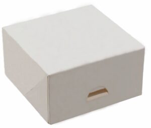 Pojemnik cukierniczy papierowy 13x13x7 cm biały 50 SZT