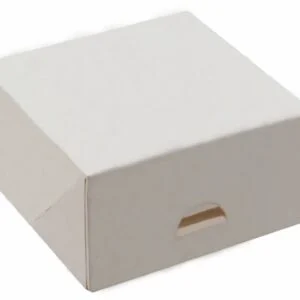 Pojemnik cukierniczy papierowy 13x13x7 cm biały 50 SZT