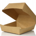Burger box XXL brązowo-brązowy 15x15x8 cm 100 szt