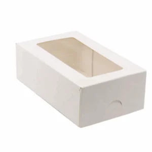 Opakowanie papierowe z okienkiem cukiernicze 20,7x19,2x9 cm 15 szt