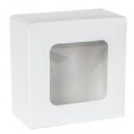 Opakowanie papierowe z okienkiem cukiernicze 13x13x7 cm 20 szt