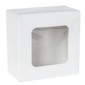 Opakowanie papierowe z okienkiem cukiernicze 13x13x7 cm 20 szt