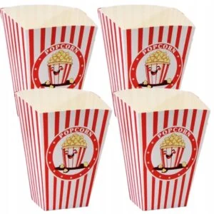 Kubełek tekturowy na Popcorn Nuggetsy 0,9 litra 7x5,5x16,7cm 50 sztuk