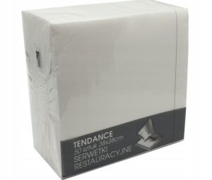 Serwetki białe 2-warstwy TENDANCE 38×38 cm 50 szt