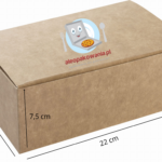 Opakowanie "kurczak duży" Z NADRUKIEM INDYWIDUALNYM 220x120x75 mm 100 szt