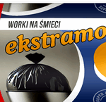 Worki na śmieci ekstramocne czarne 80L rolka 15 szt