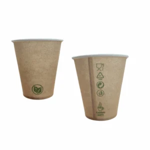 BEZ SUP 100% EKO Kubek papierowy KRAFT 250 ml  0% PLASTIKU 50 szt 88860