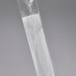 Zestaw sztućców widelec +nóż + serwetka transparentne w folijce 350 szt