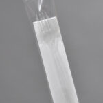 Zestaw sztućców widelec  + serwetka transparentne w folijce 350 szt