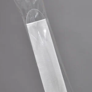 Zestaw sztućców łyżka + serwetka transparentne w folijce 350 szt